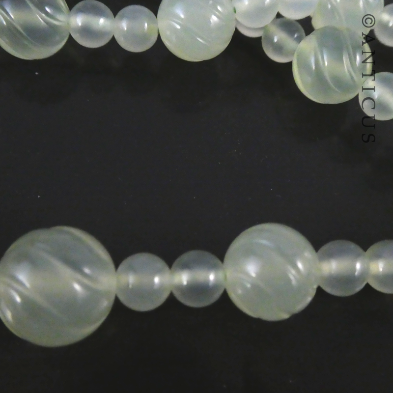 Chinese Jade Dragon Necklace and Earrings.