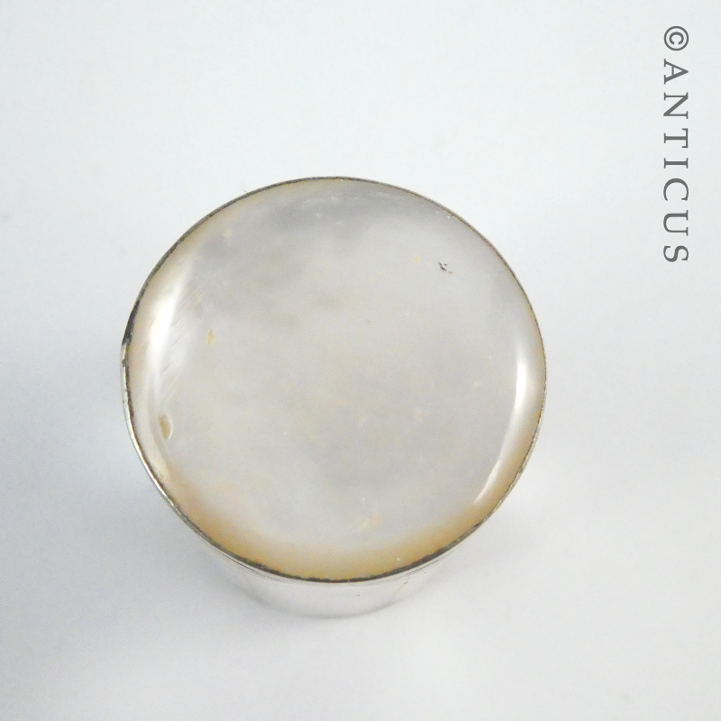 Small Mother of Pearl Pill or Ring Box.