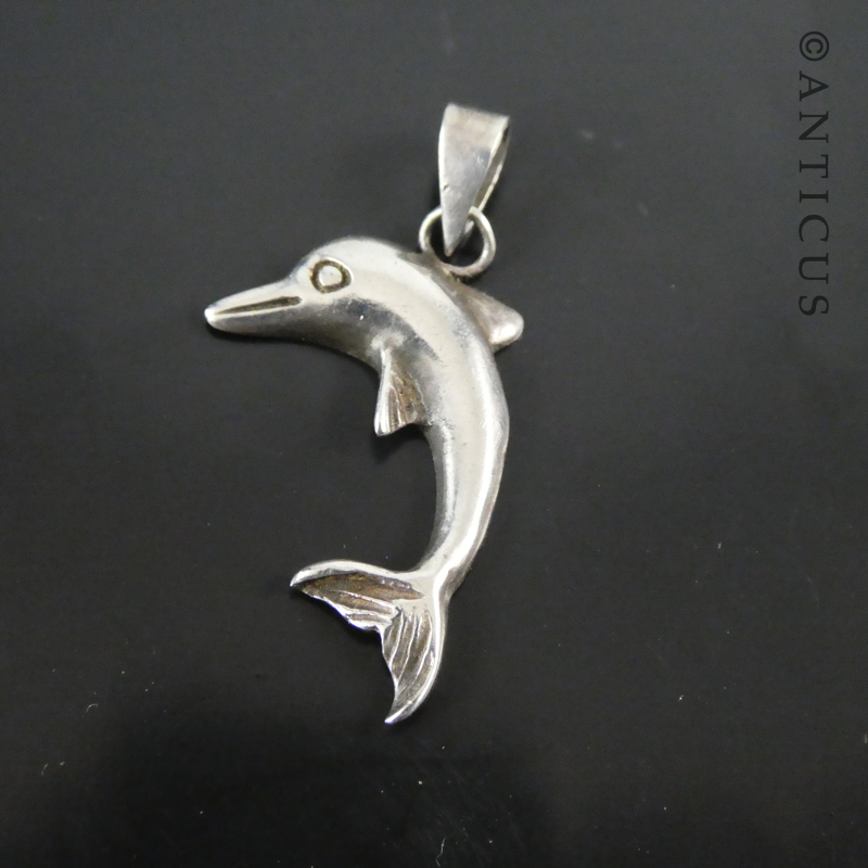 Silver Dolphin Charm.