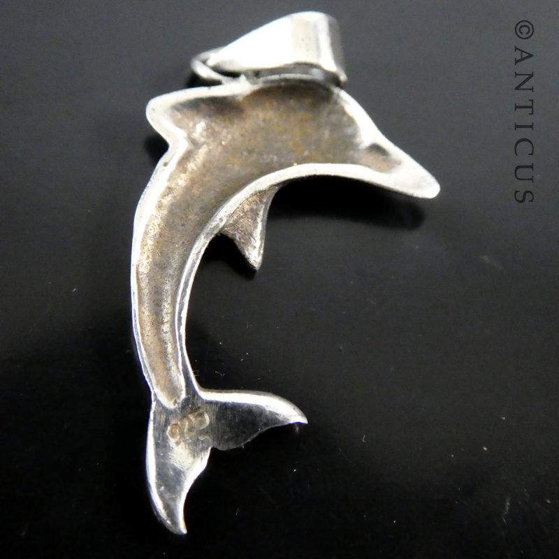 Silver Dolphin Charm.