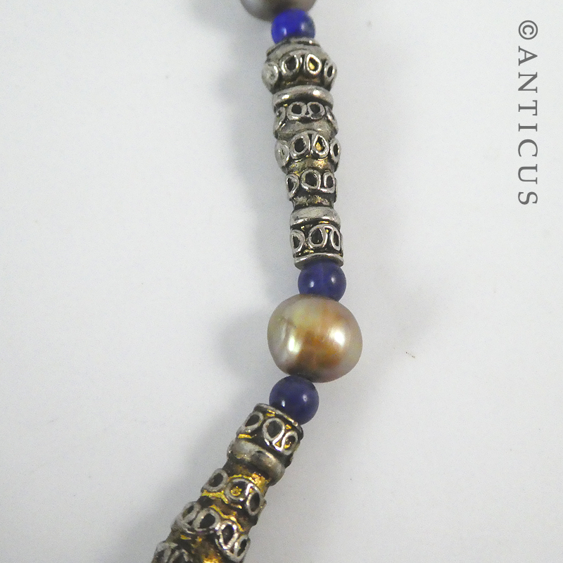 Lapis Lazuli Necklace with Pendant.