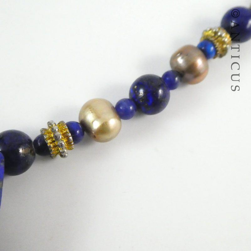 Lapis Lazuli Necklace with Pendant.