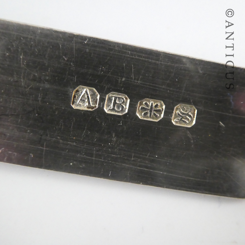 Antique Ten Piece Boxed Fruit Knives and Forks.