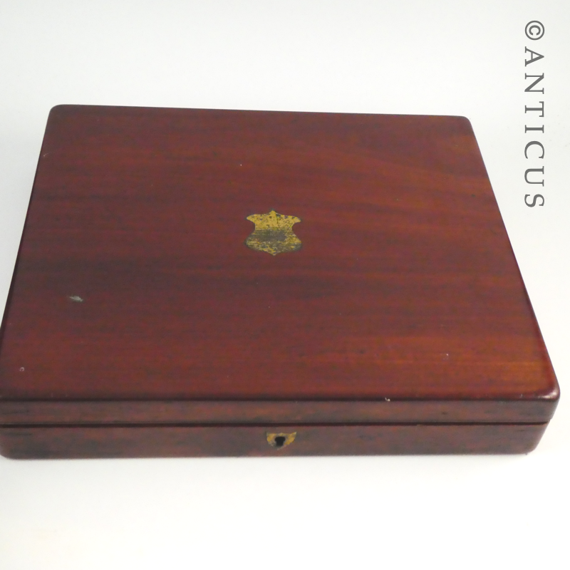 Antique Ten Piece Boxed Fruit Knives and Forks.