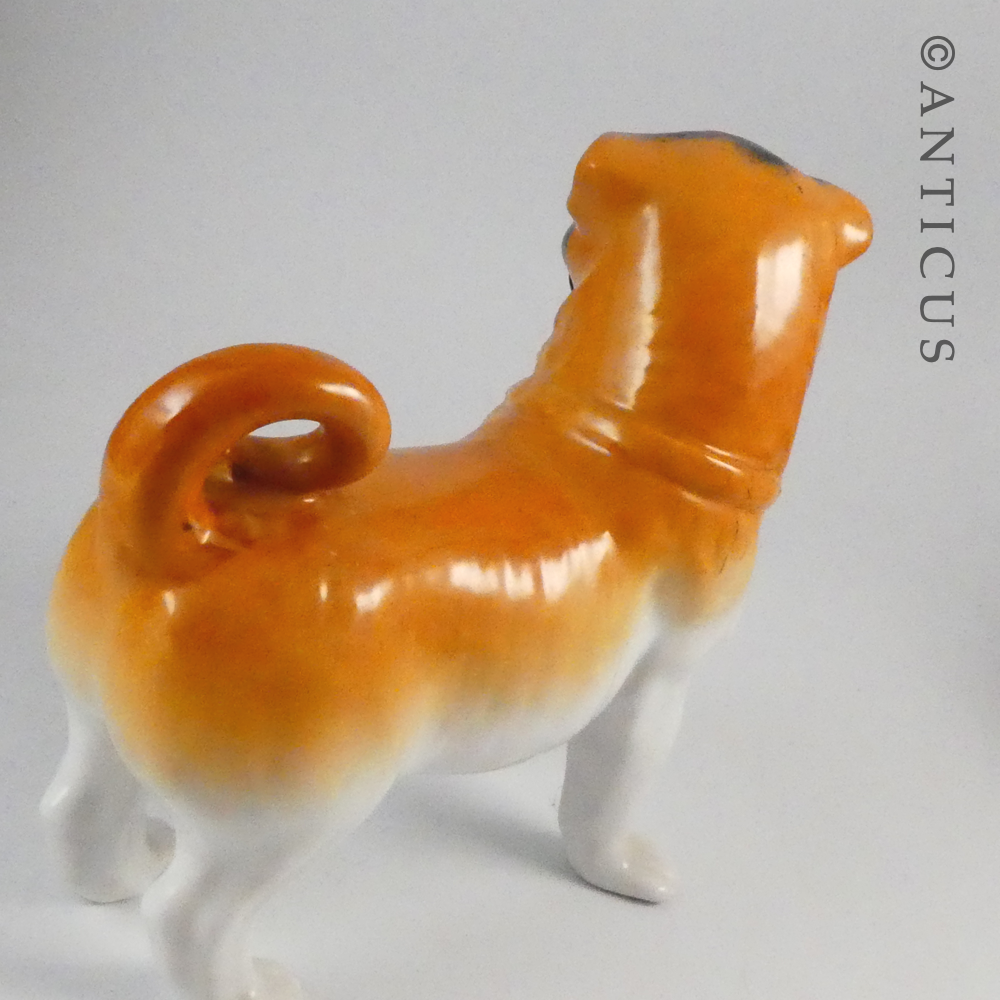 Pair of Victorian Pug Dog Figurines.
