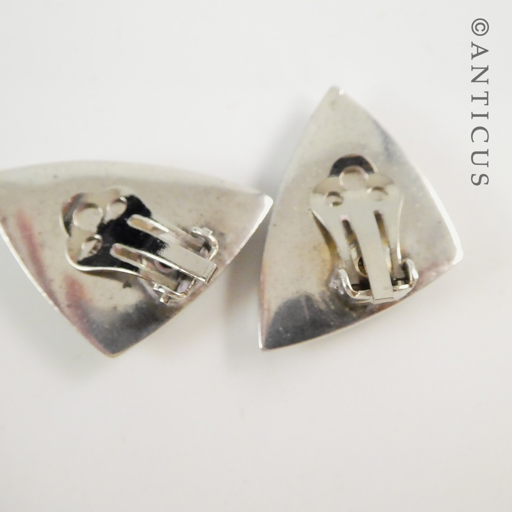 Vintage Pair of New Zealand Jade Earrings.