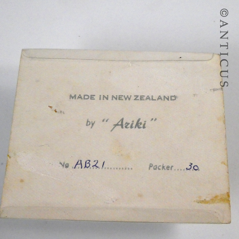 Vintage Silver and Paua Kiwi Brooch.