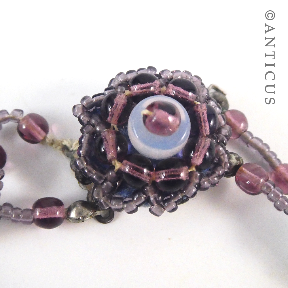 Beaded Neckace with Ornate Clasp.