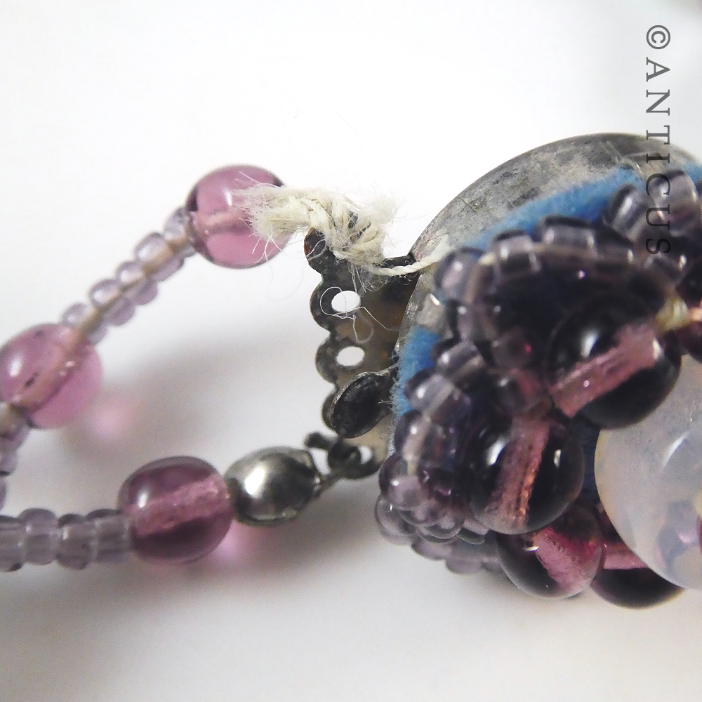 Beaded Neckace with Ornate Clasp.