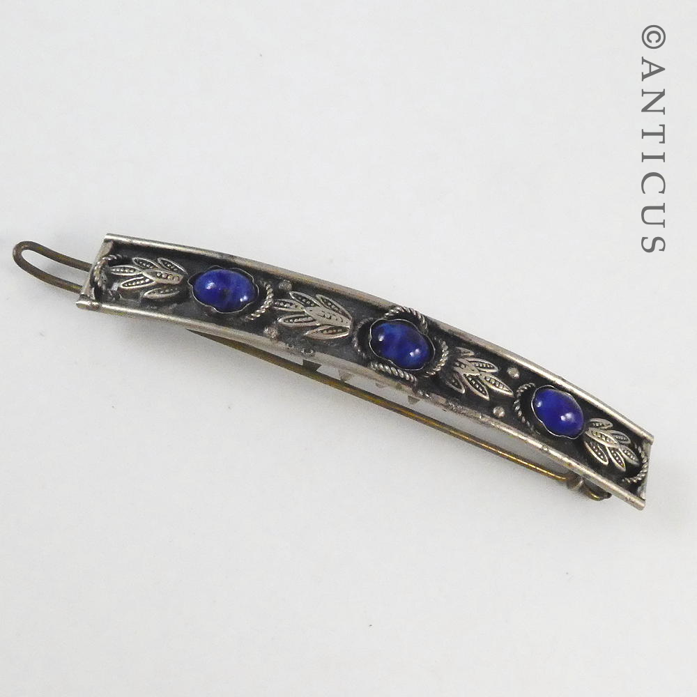 Vintage Enamelled Hair Slide.