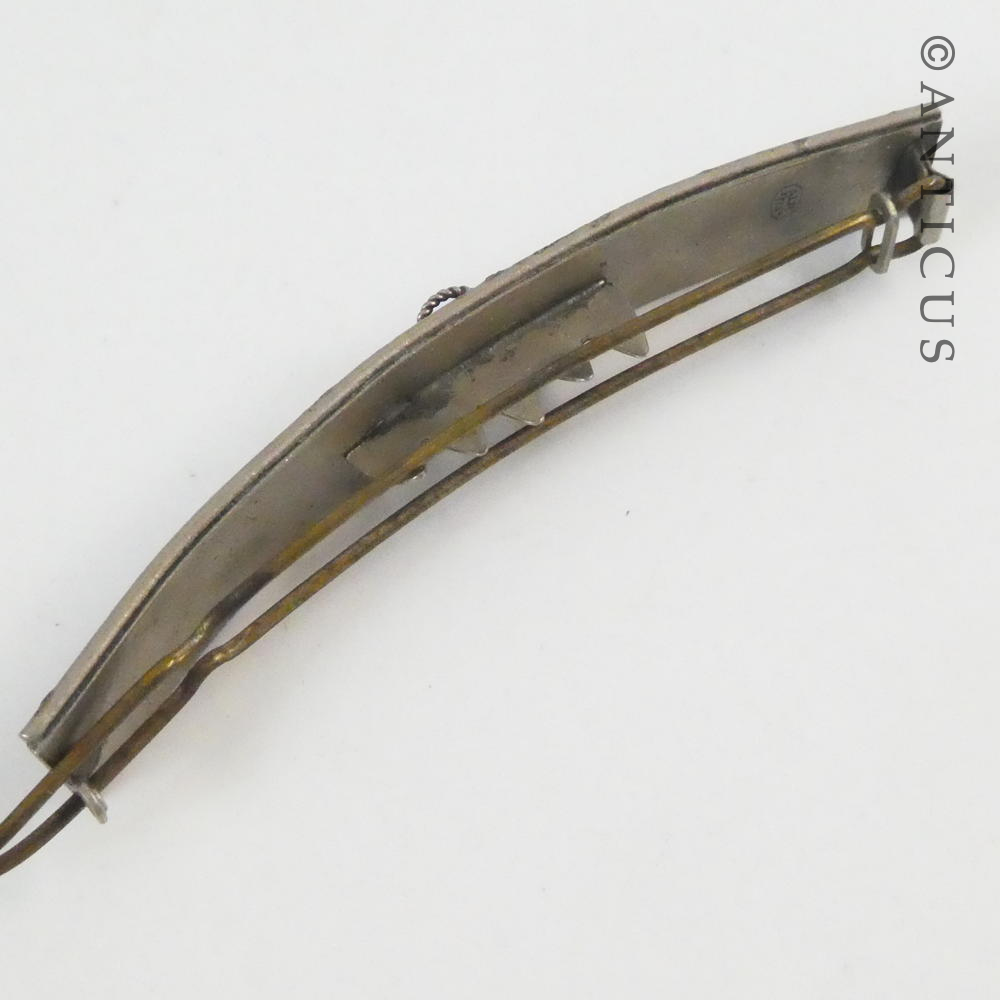 Vintage Enamelled Hair Slide.