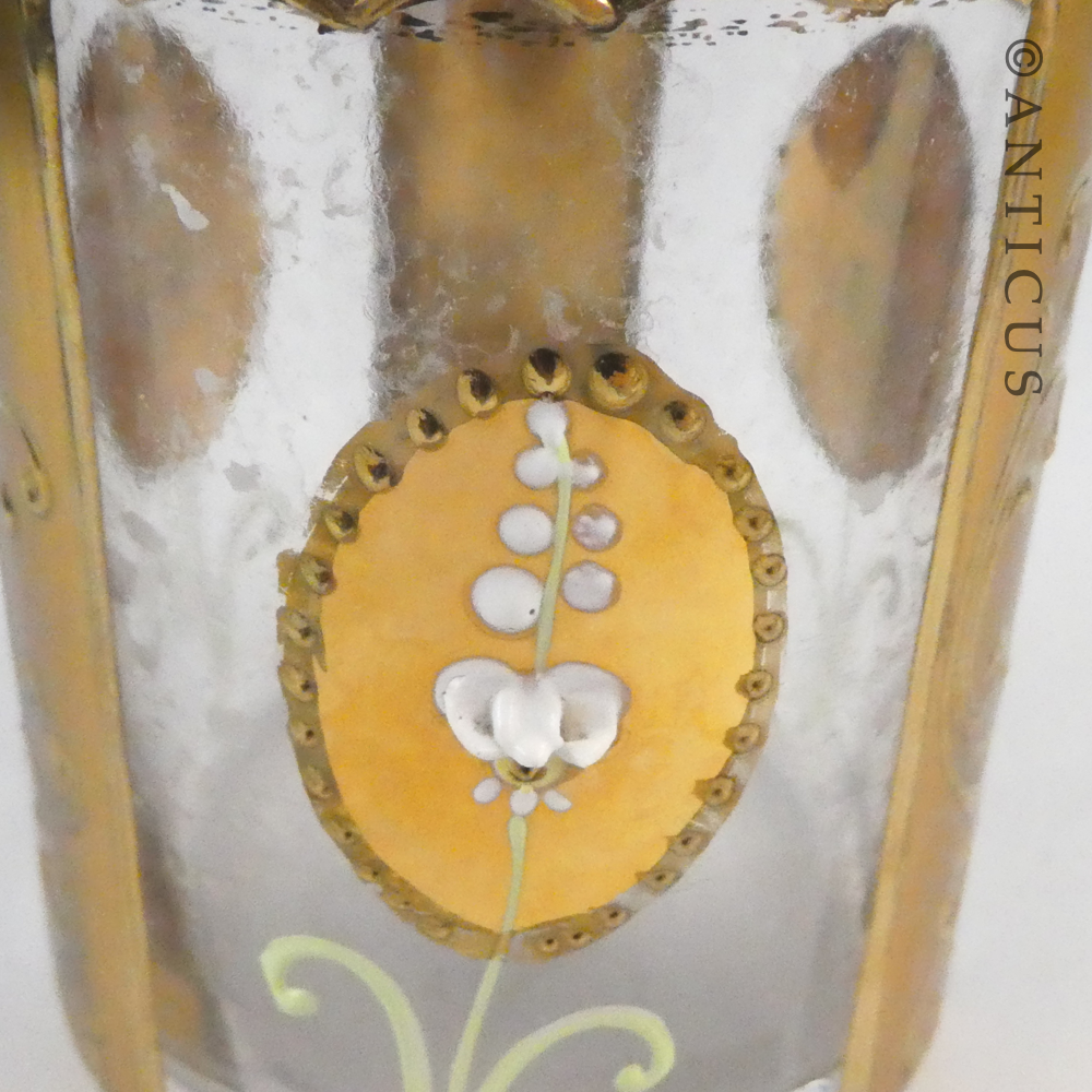 Large Bohemian Glass Scent Bottle.