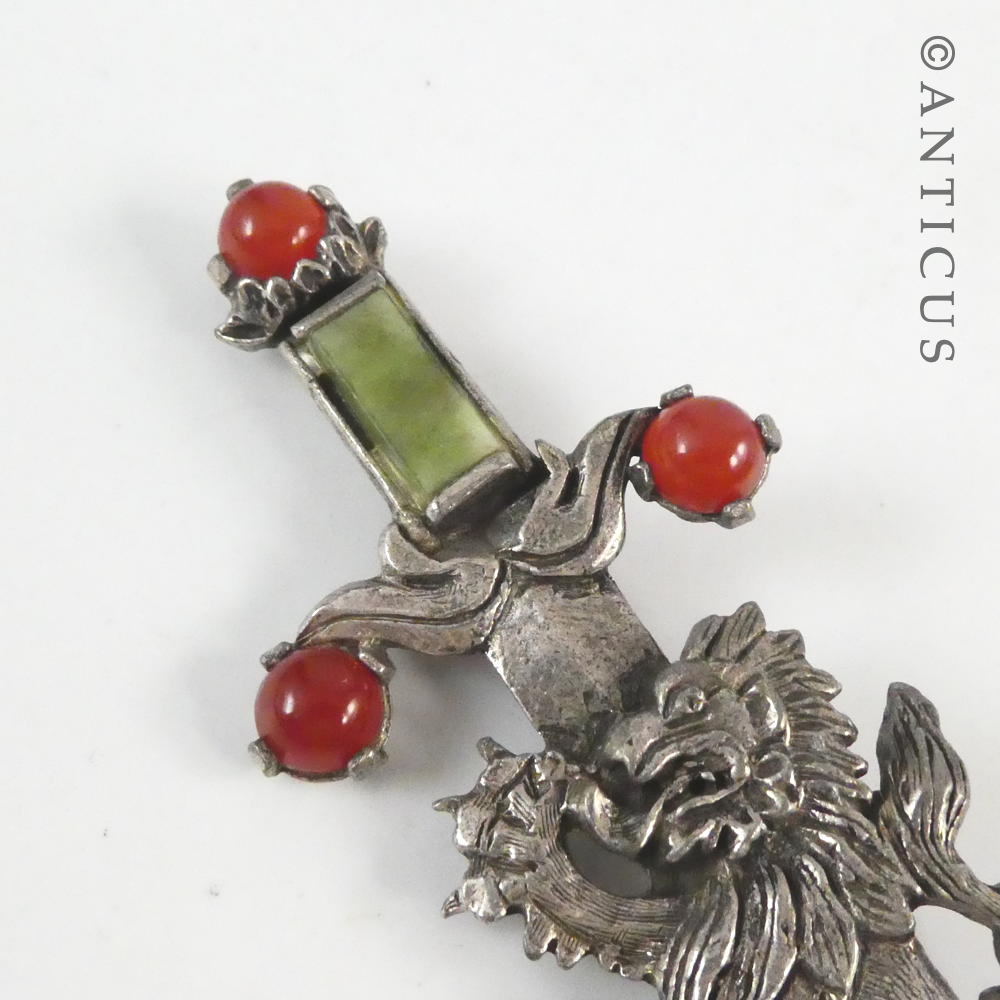 Scottish Brooch with Lion Rampant.
