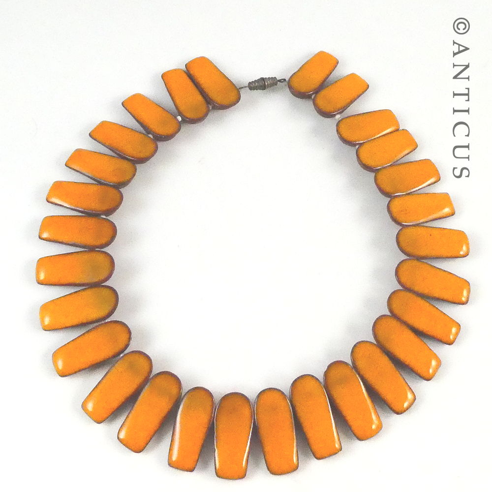 Retro Studio Pottery Necklace.