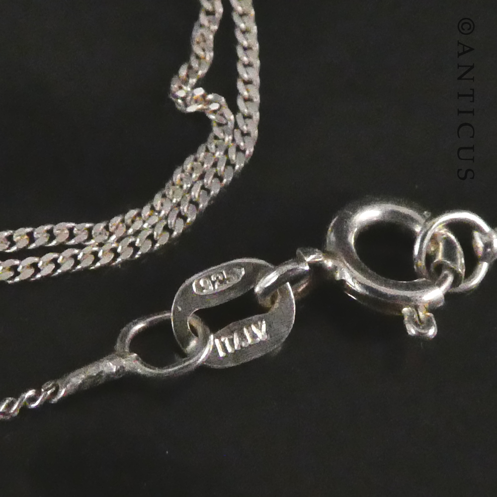 Gold and Diamond Circular Pendant on Chain.
