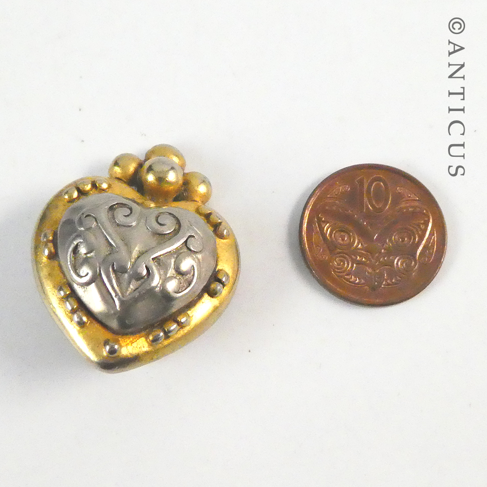 Vintage Heart-Shaped Earrings.