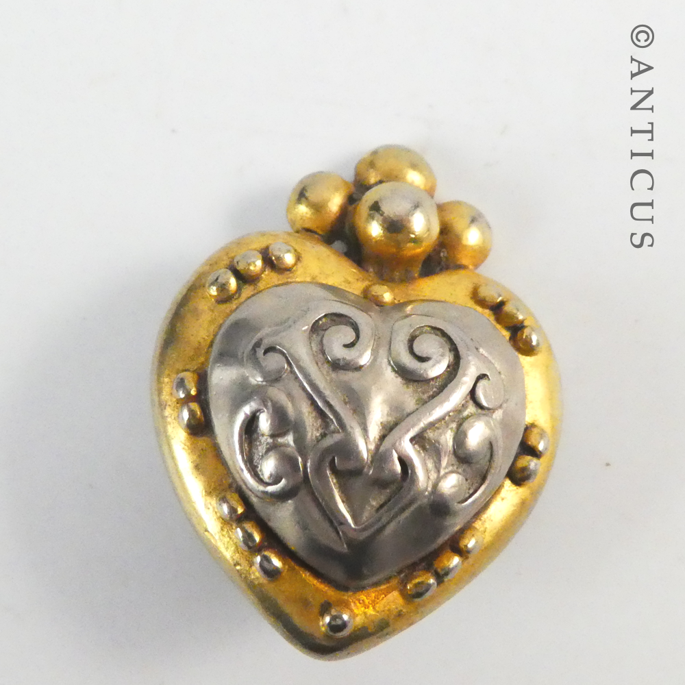 Vintage Heart-Shaped Earrings.