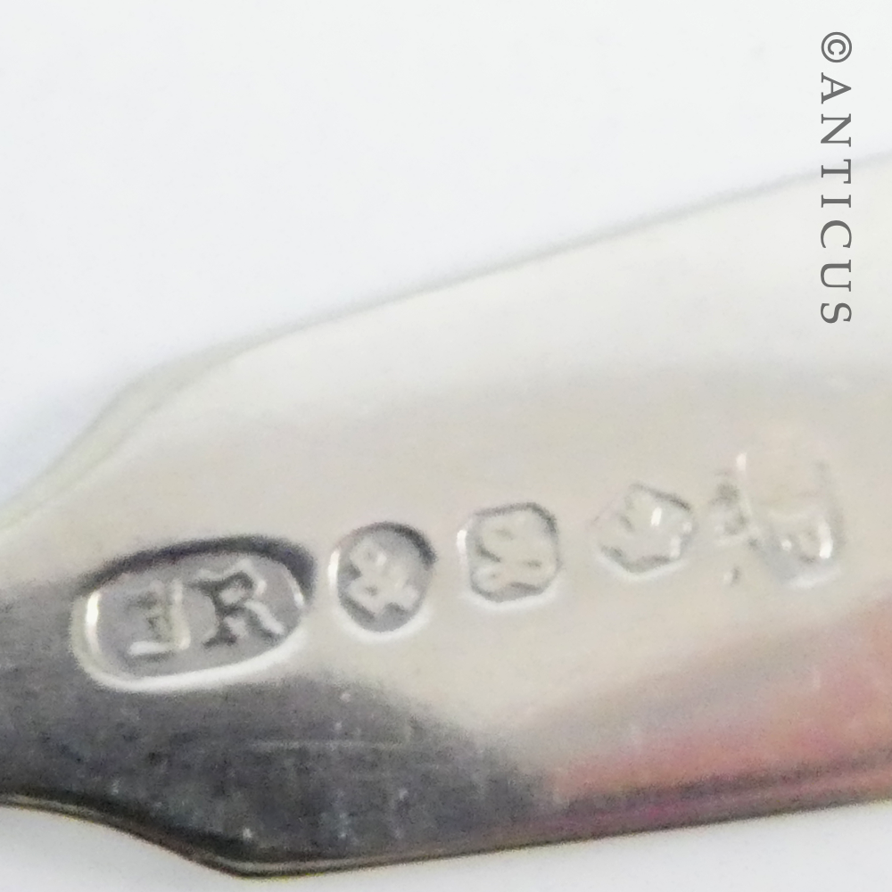 Two Victorian Salt Spoons.