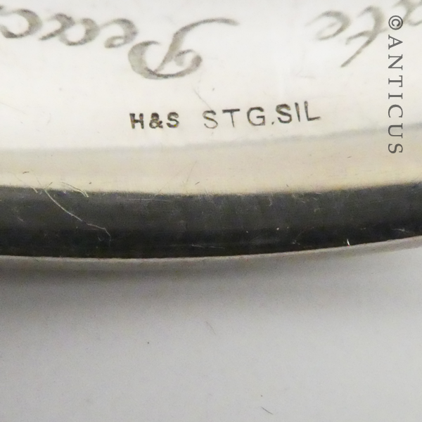 Vintage Snap Bangle, Sterling Silver.