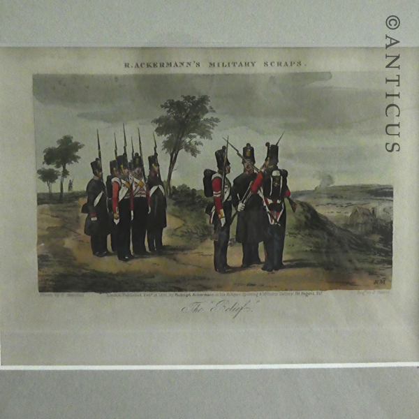 Four Victorian Coloured Military Engravings.