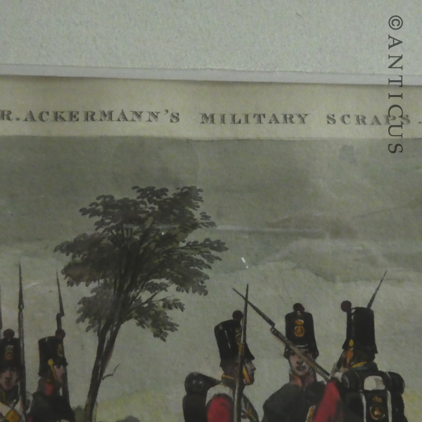 Four Victorian Coloured Military Engravings.