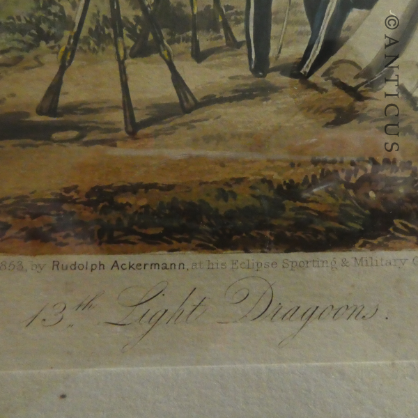 Four Victorian Coloured Military Engravings.