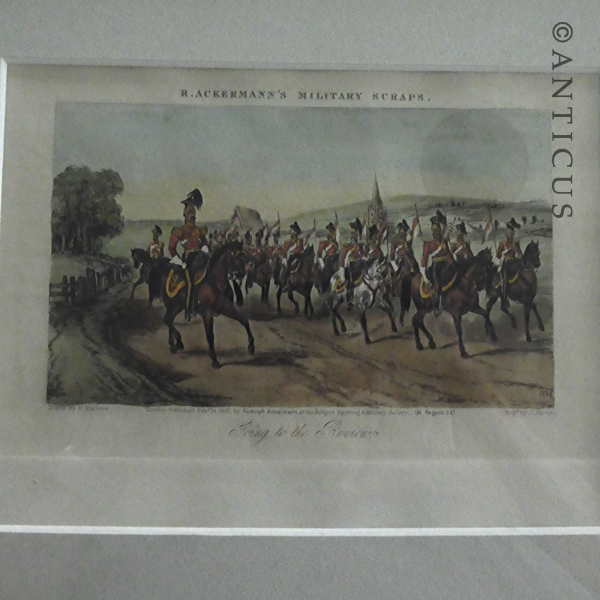 Four Victorian Coloured Military Engravings.