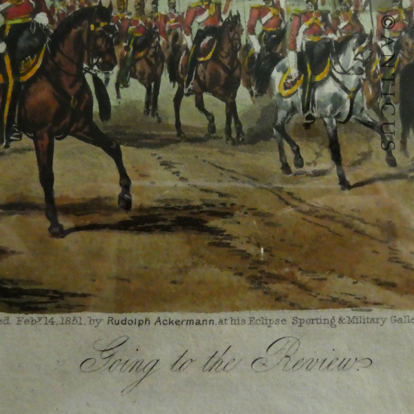 Four Victorian Coloured Military Engravings.