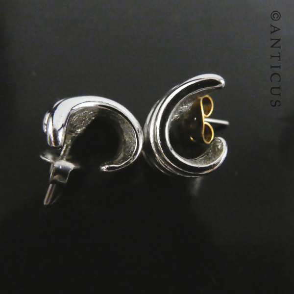 Small Curved Costume Earrings,