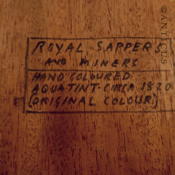 Antique Military Litho, 1820.