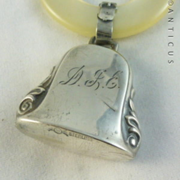 Sterling Silver Baby's Rattle.