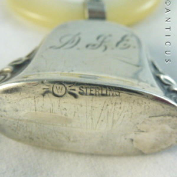 Sterling Silver Baby's Rattle.