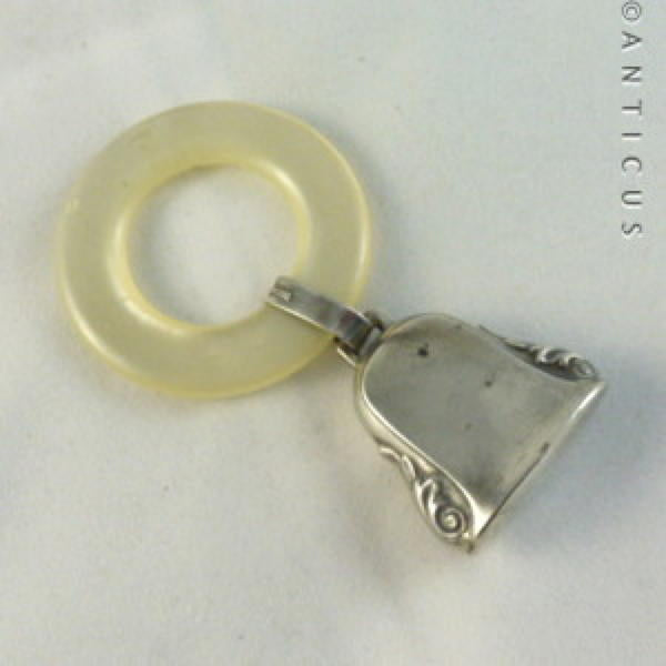Sterling Silver Baby's Rattle.
