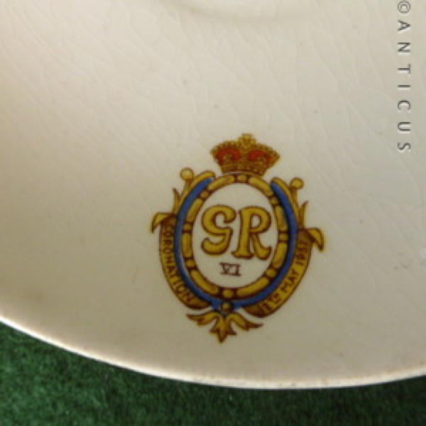 Coronation Cup and Saucer, George VI and his Queen.