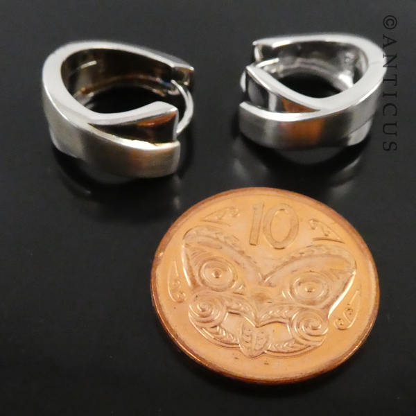 Sterling Silver Small Hoop Earrings.