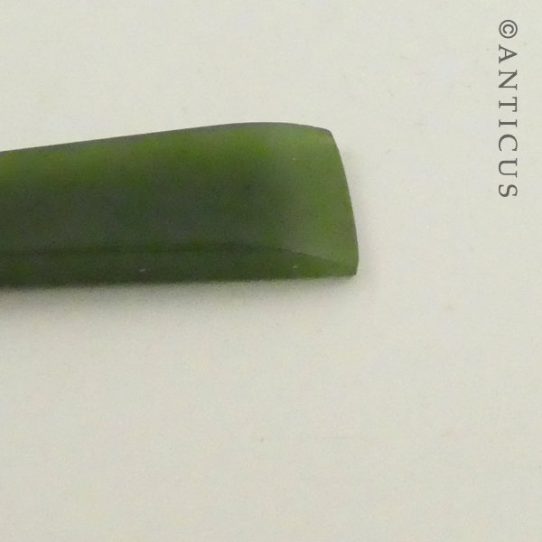 Greenstone Jade Drop Earrings,Toki Design.