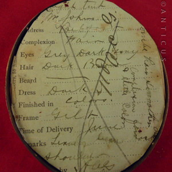 Portrait Miniature of Young Girl.