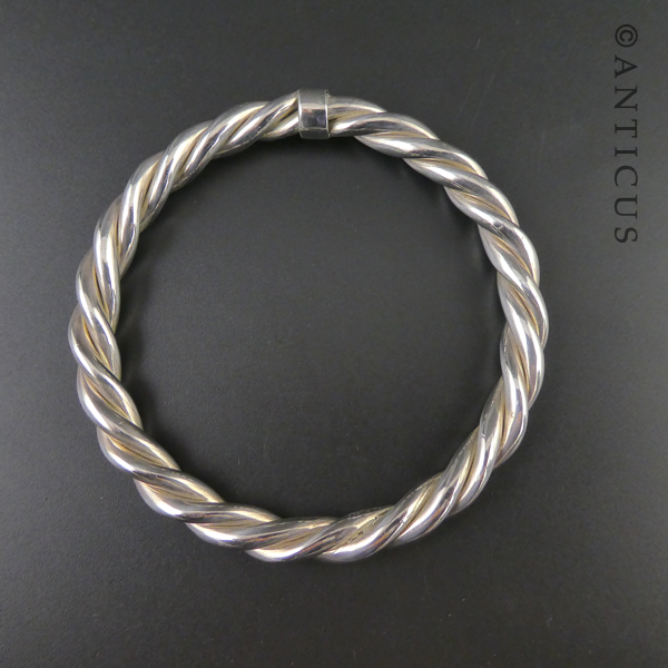 Thick Rope Twist Bangle.