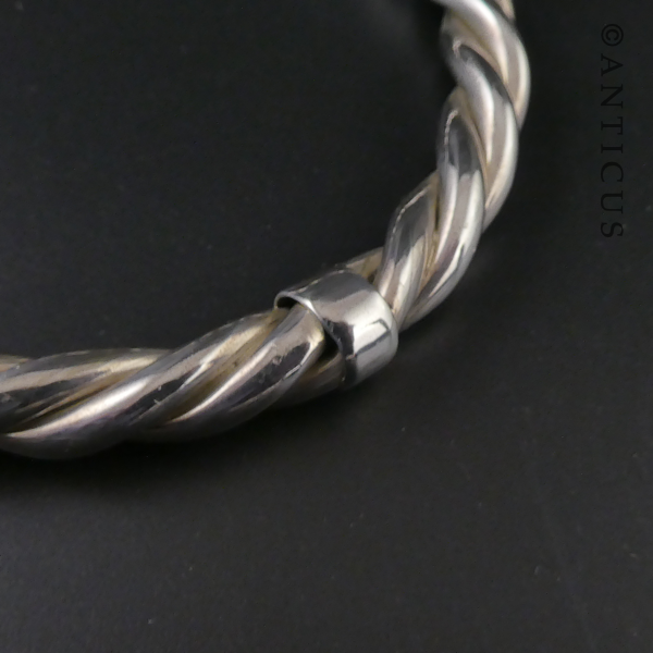 Thick Rope Twist Bangle.