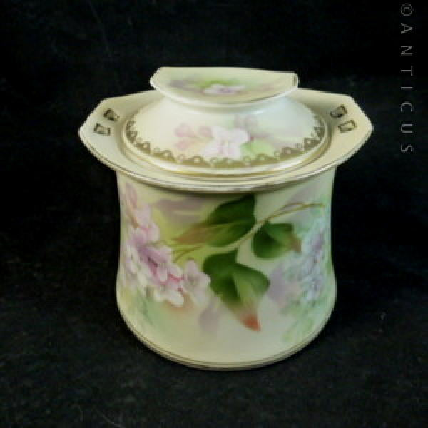 Poland China Fine Porcelain Lidded Pot.