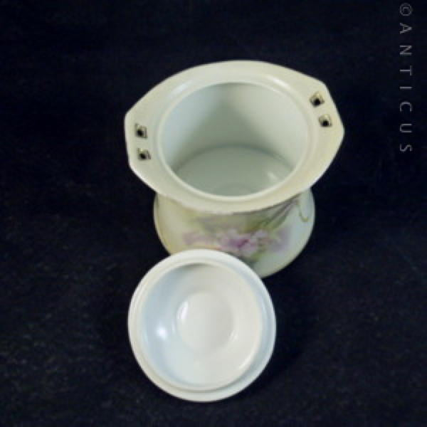 Poland China Fine Porcelain Lidded Pot.