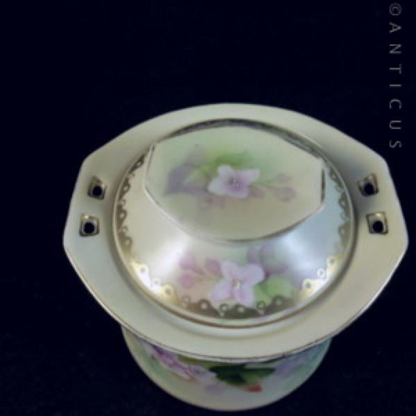 Poland China Fine Porcelain Lidded Pot.