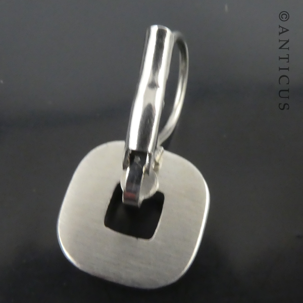 Zirconia Square Drop Earrings.