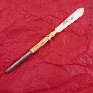 Carved Victorian Dip-Pen with Stanhope Peeps.