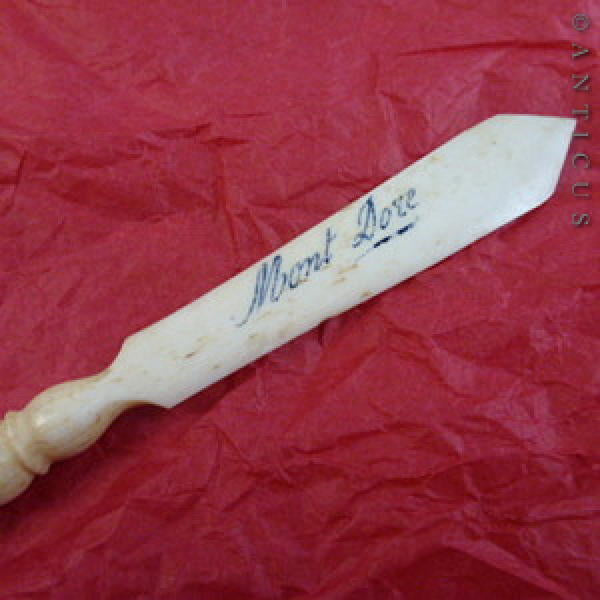 Carved Victorian Dip-Pen with Stanhope Peeps.