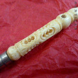 Carved Victorian Dip-Pen with Stanhope Peeps.