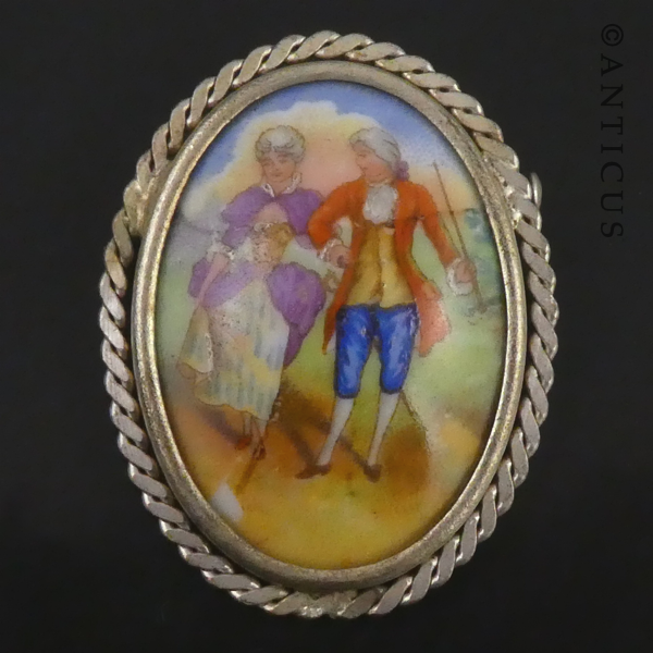 Vintage Limoges Brooch