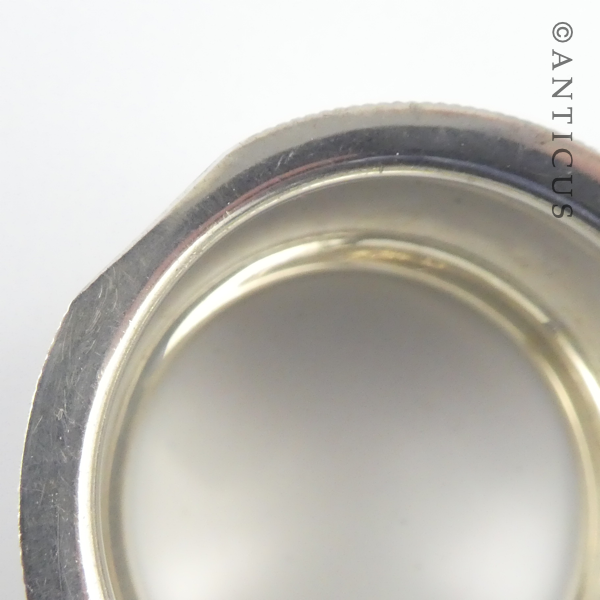 Sterling Silver Napkin Ring, 1909.