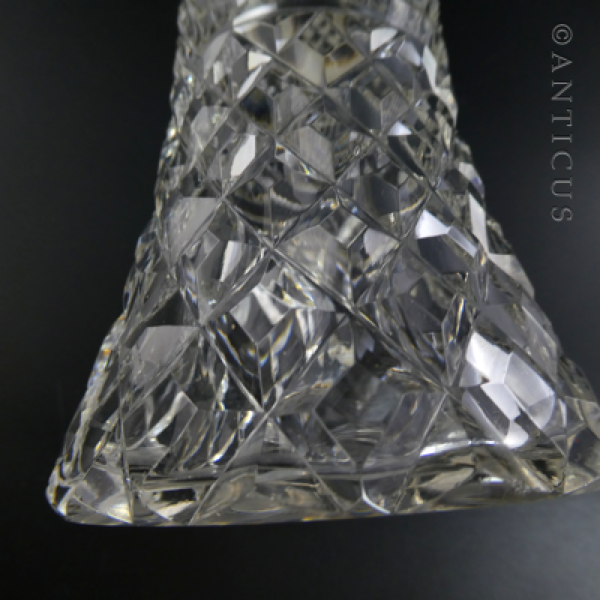 Sterling Silver Capped Crystal Sugar Castor, 1928.)