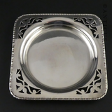 Silver Plated Vintage Coaster or Butter Dish.